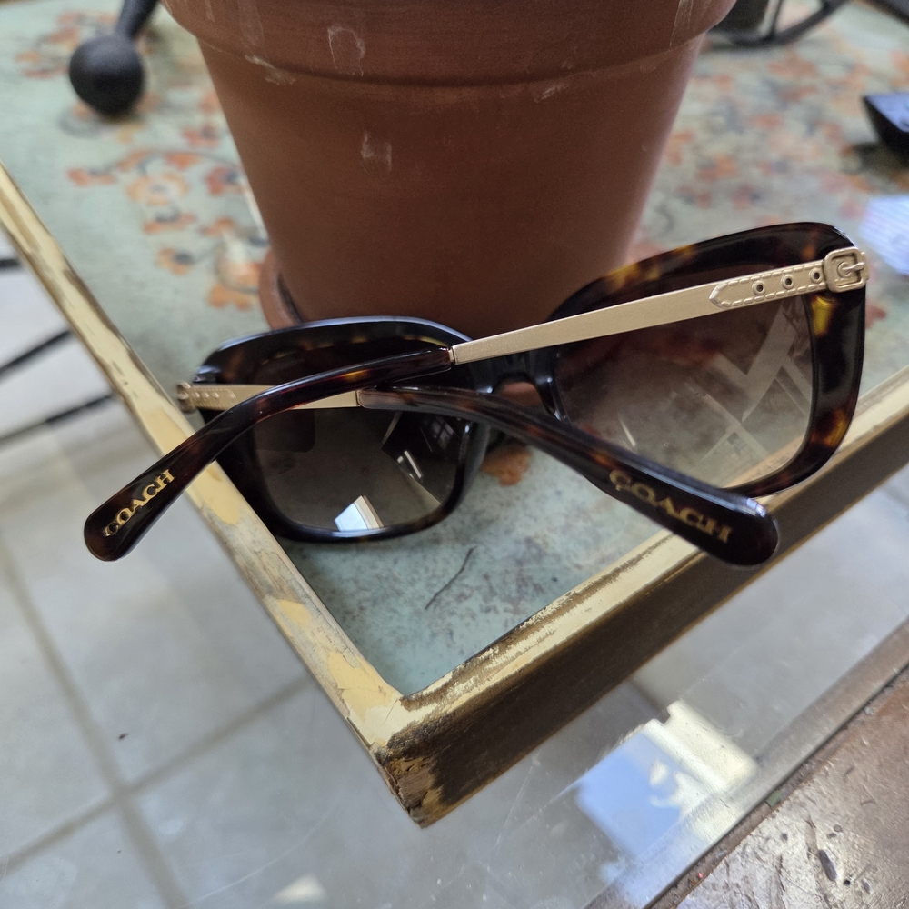 Coach Tortoise Shell Sunglasses - Picture 2 of 3